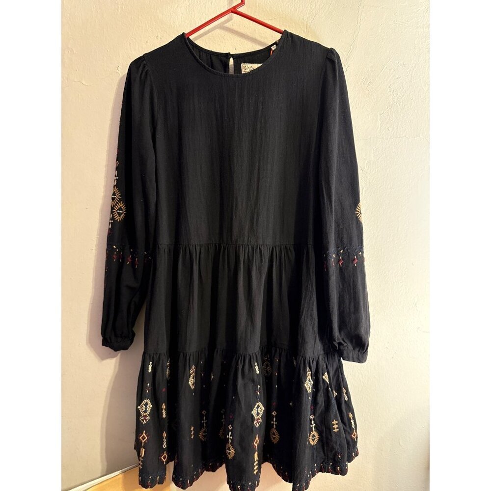 Superdry Anisa Embroidered Short Tiered Dress Size 6 - Picture 3 of 16